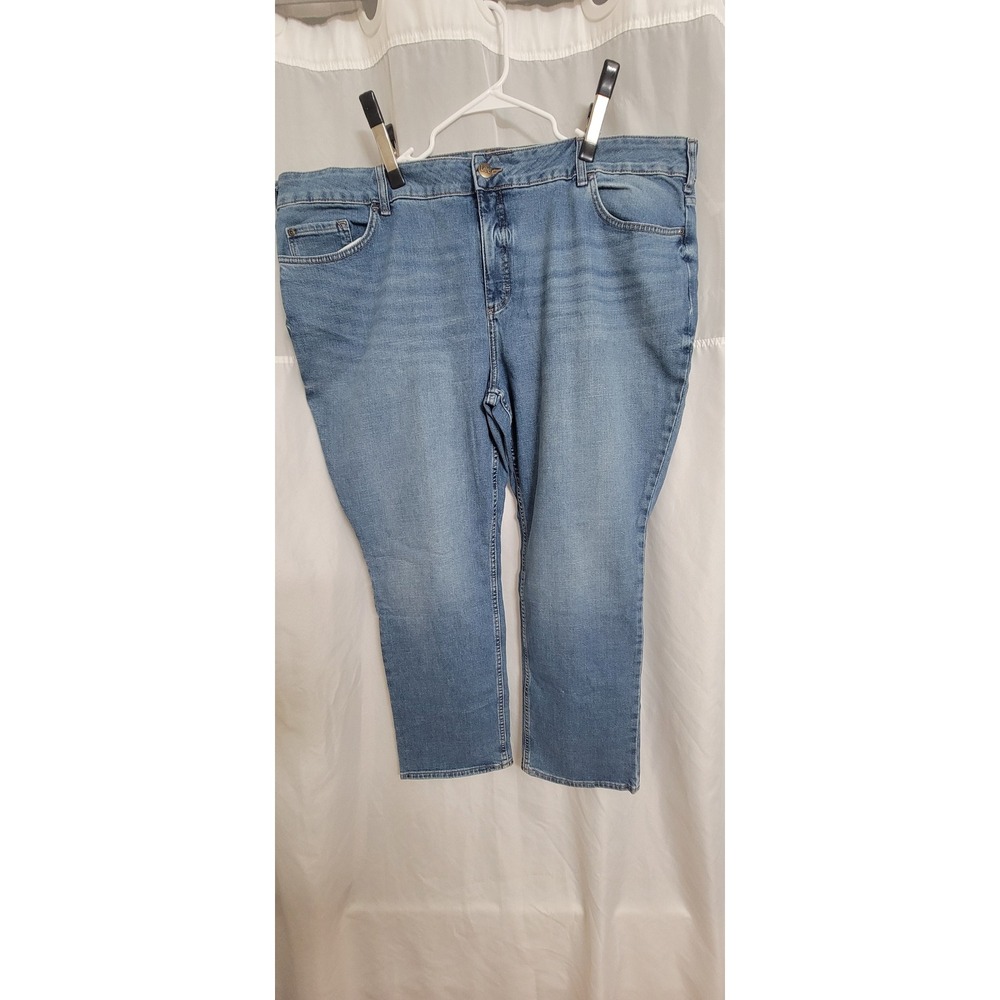 Lee Women's Midrise Straight Leg blue Jeans Size 26W